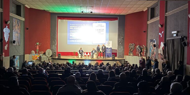Italo Bocchino durante una presentazione nel Viterbese